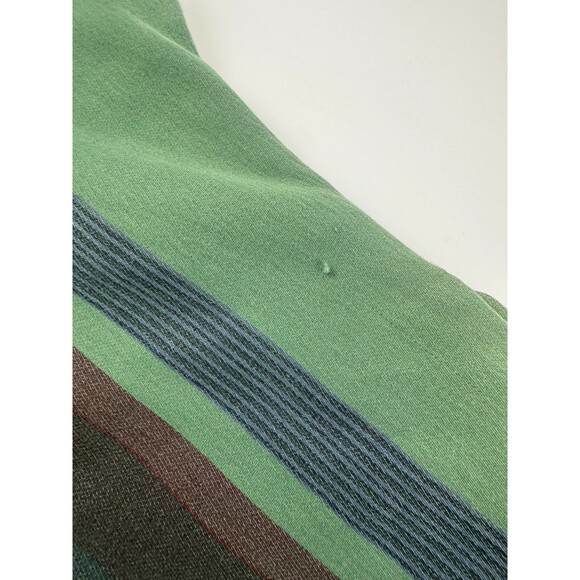 YESNO Long Hooded Sweatshirt Green Ethnic Pattern Drawstring Pullover One Size - Picture 11 of 13